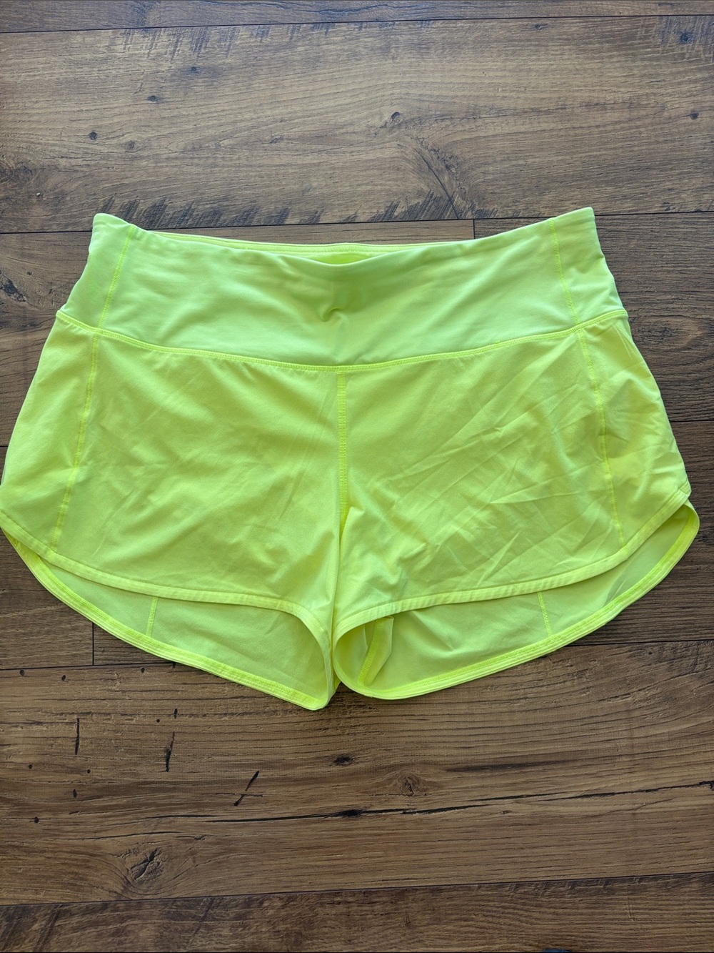 lululemon athletica Neon Yellow Women's Athletic Shorts